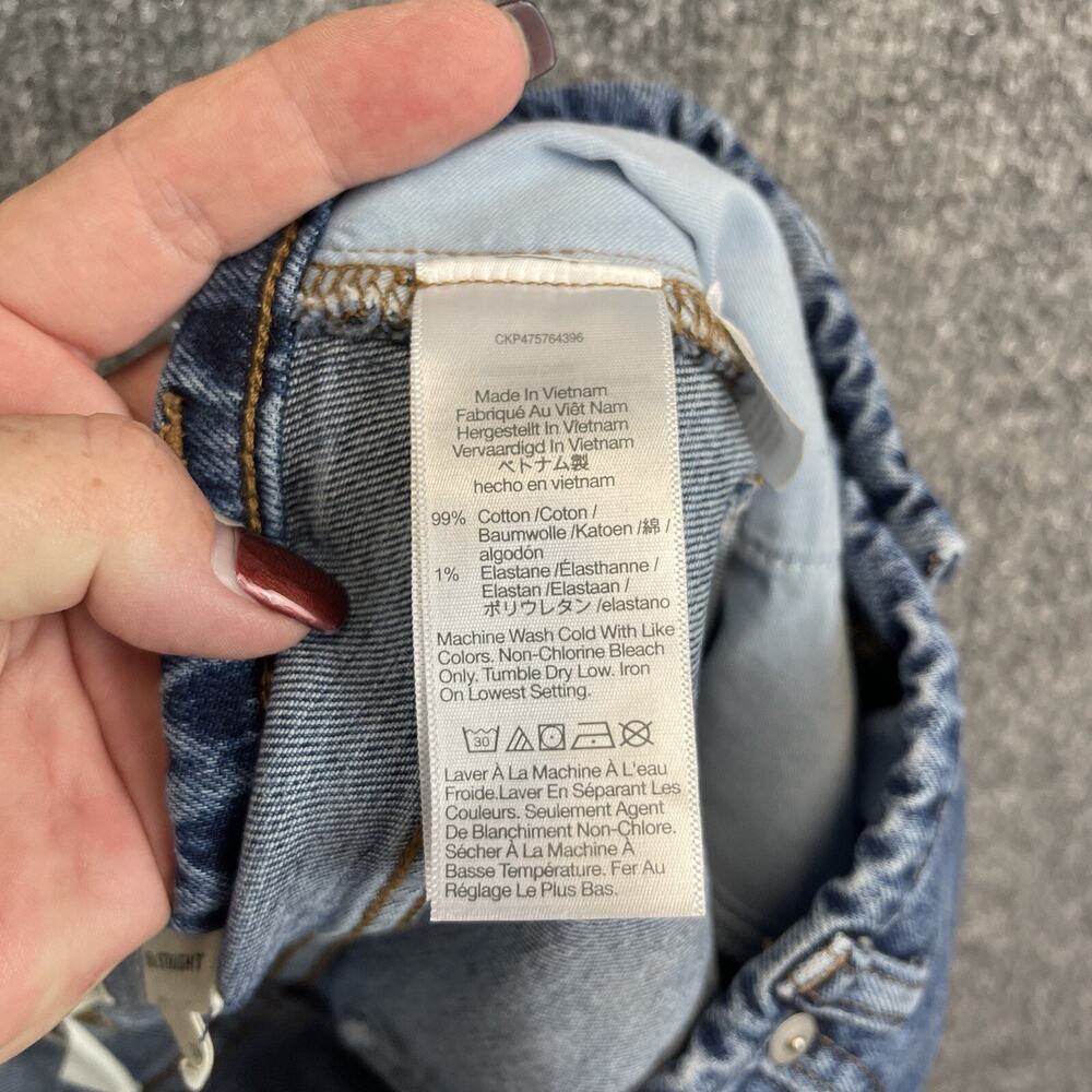 Madewell Blue Straight Leg Jeans - Picture 13 of 15